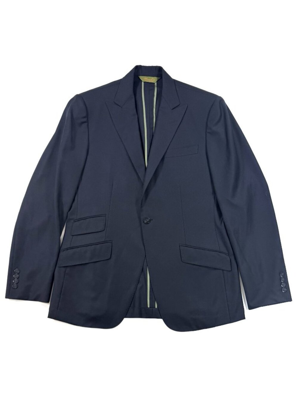Phineas Cole By Paul Stuart Mens Wool Sport Coat Sz 40L Unstructured One Button